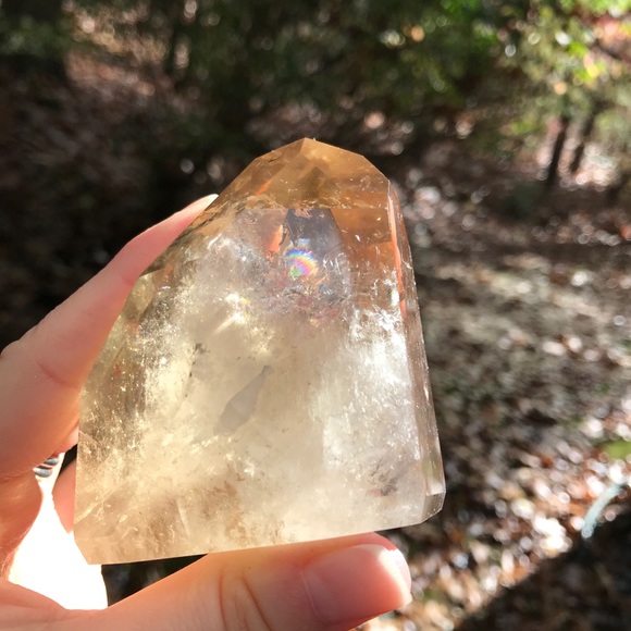 🌈Natural Citrine Crystal Point ☀️ - Picture 8 of 12